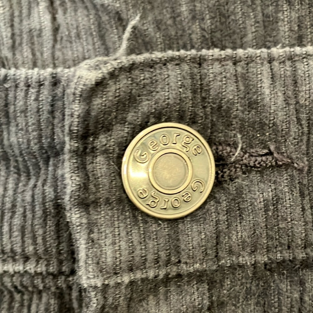 Boys size 14 Dark Gray Corduroy Pants - light FADE at knees - Picture 8 of 14